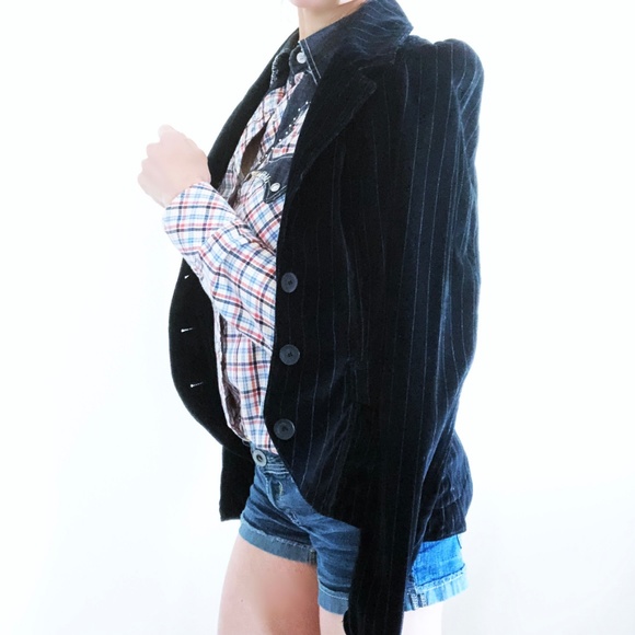 Joie Black Velvet Blazer Size S - Picture 2 of 8